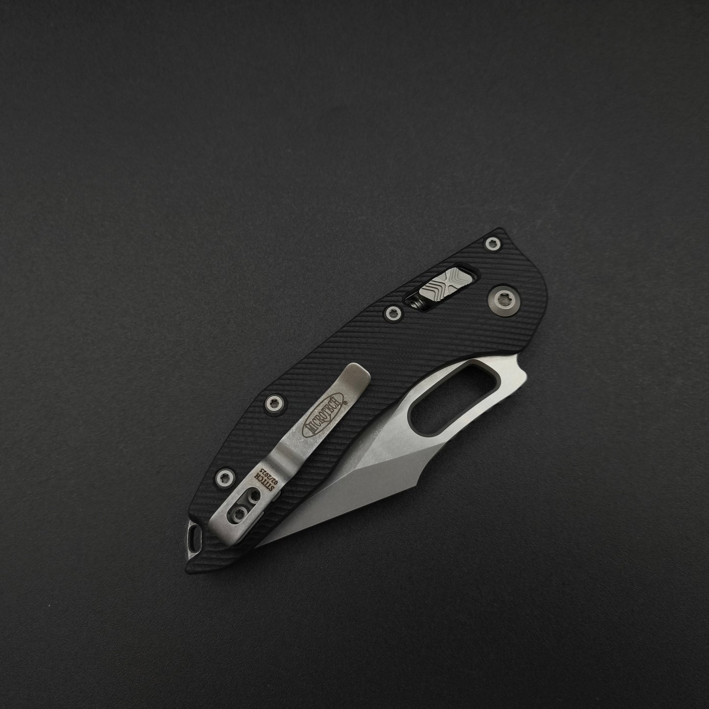 Microtech Stitch S/E Ram Lok Black G10 Apo M390MK 4