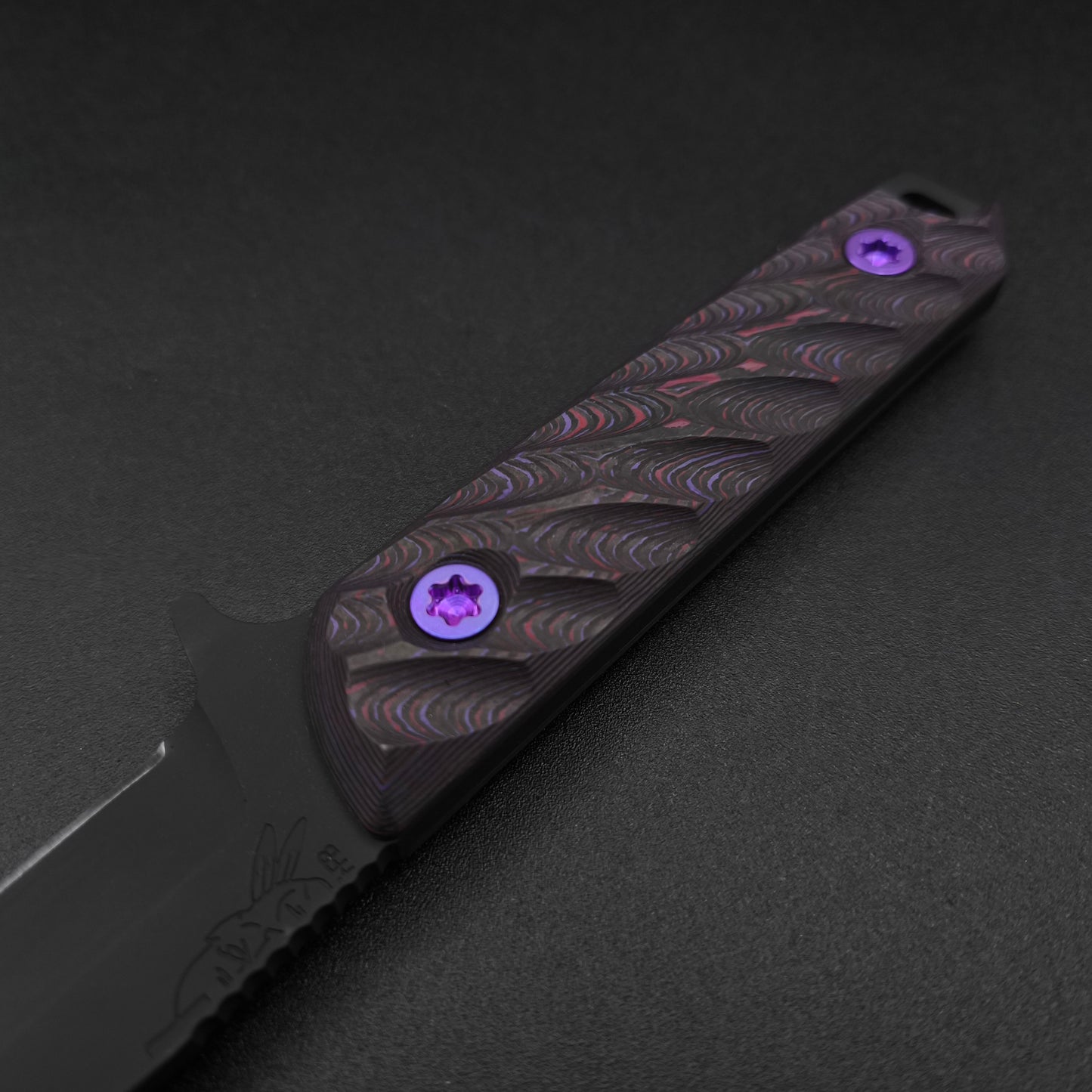 Half Face Blades Kwaiken FC Purple Haze Carbon, Armor Black Cerakote 3