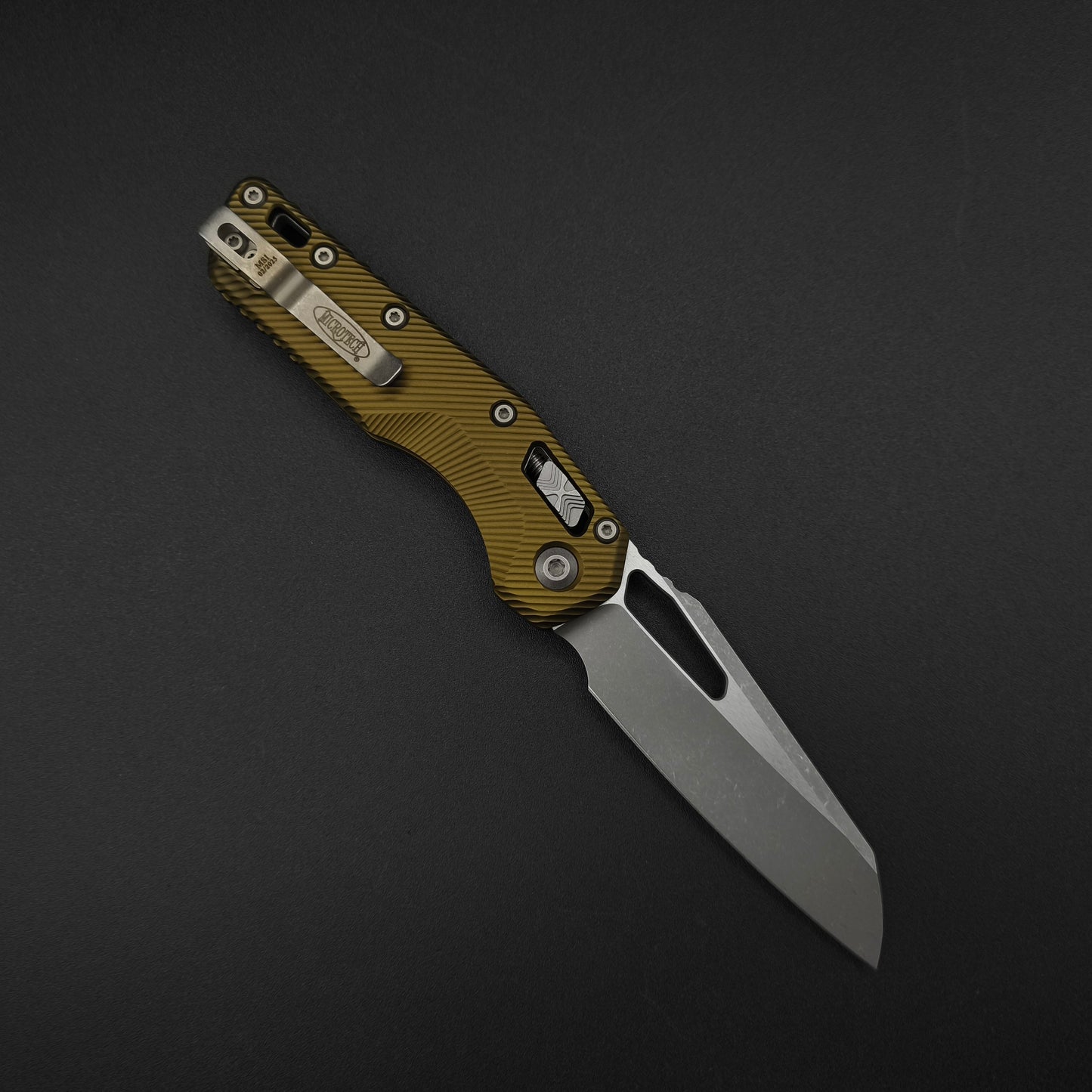 Microtech MSI S/E Apocalyptic Fluted OD Green Aluminium 2