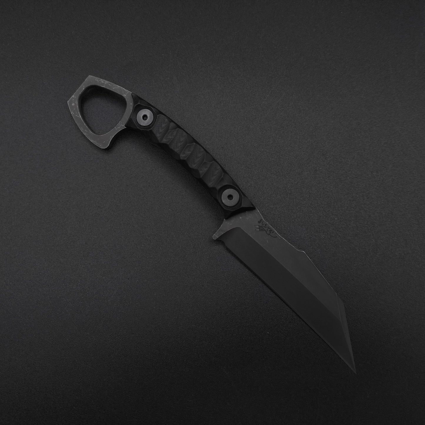 Half Face Blades SHPOS Black G10, stonewashed 1