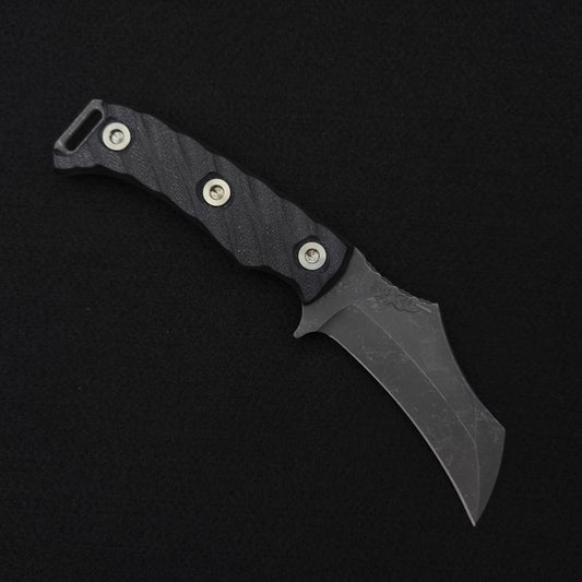 Half Face Blades Vulture, Black G10, Stonewashed