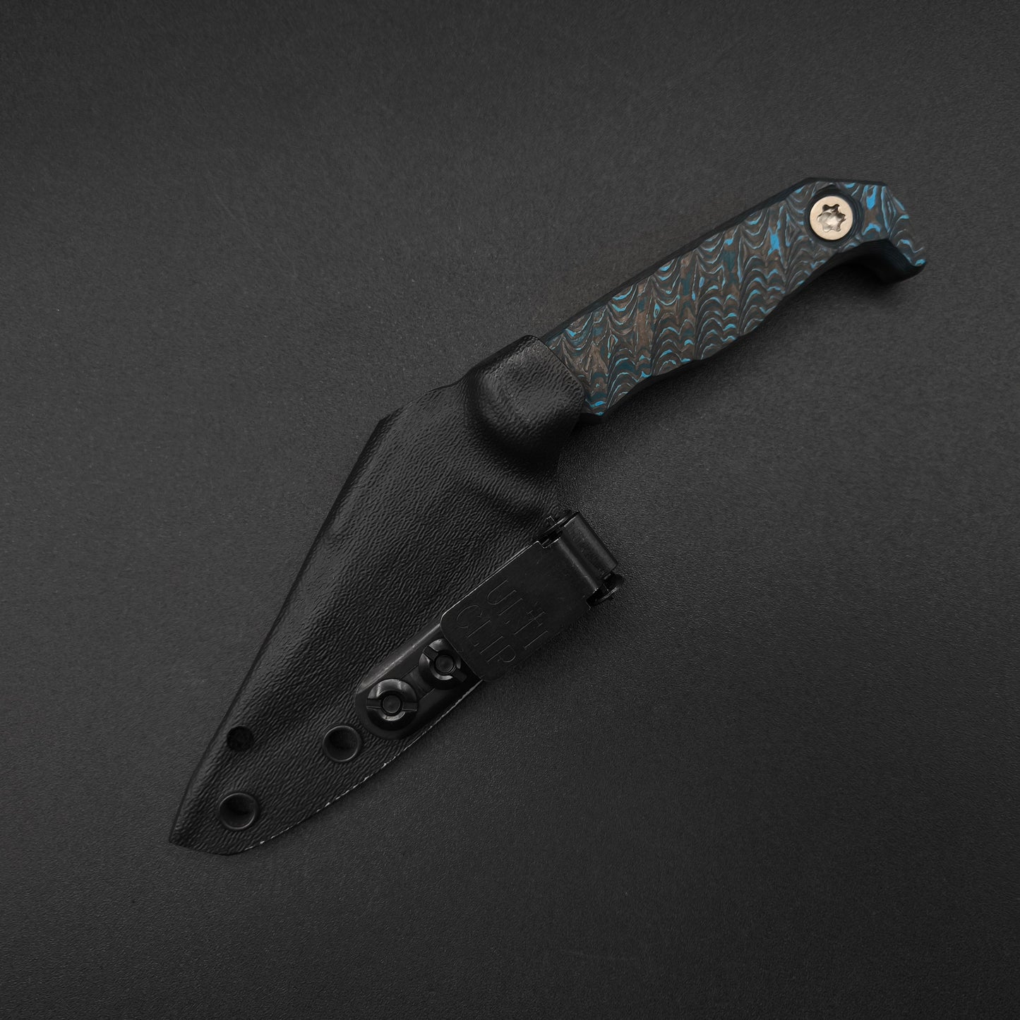 Half Face Blades Custom EDC Artic Storm Carbon Fiber, Armor Black Cerakote