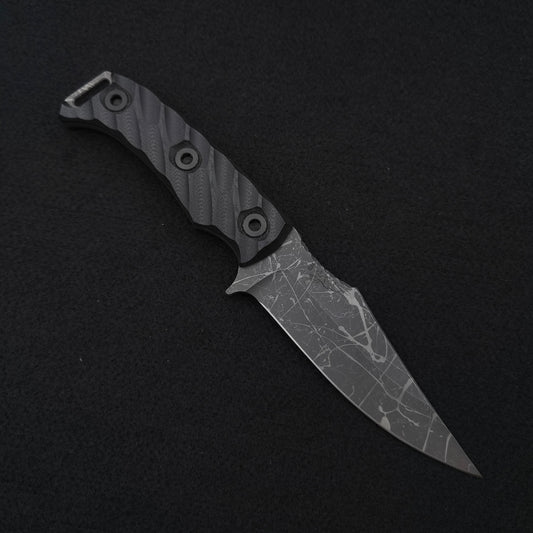 Half Face Blades Tosahwi Black G10 Acid Splash 1