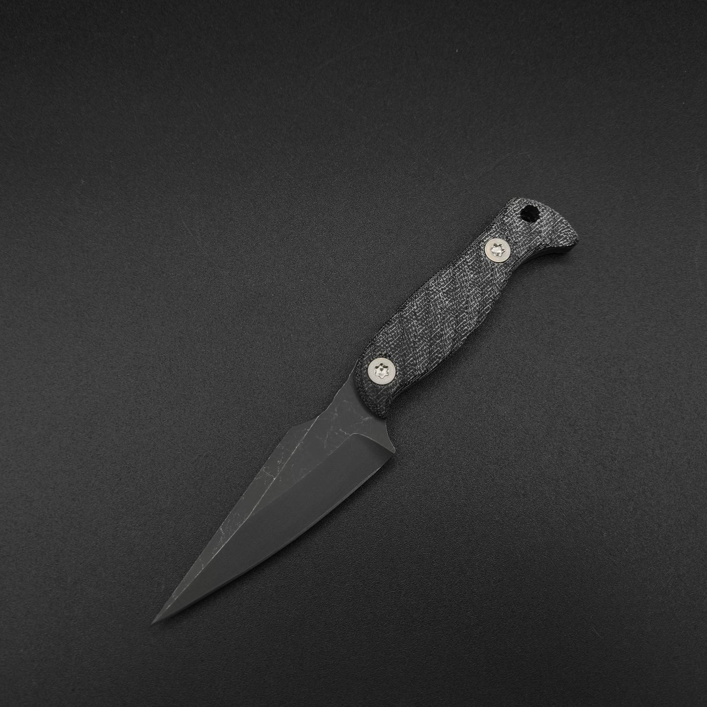 Half Face Blades Gulo Gulo, Black Canvas Micarta 2