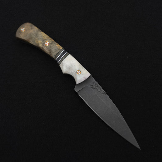 Half Face Blades Prometheus Elk Antler, Buckeye Burl