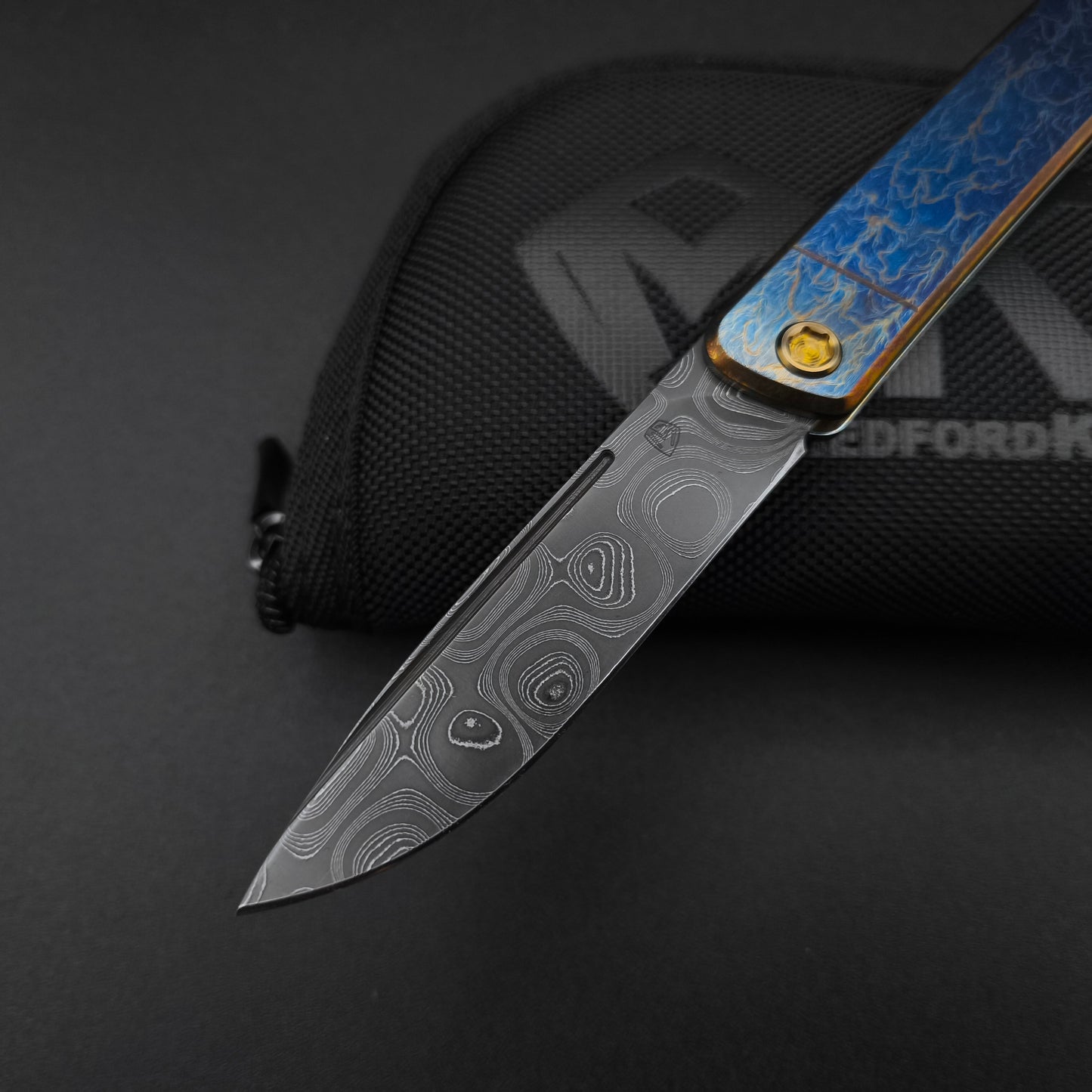 Medford Gentleman Jack Chad Nichols Damascus, Flamed 3
