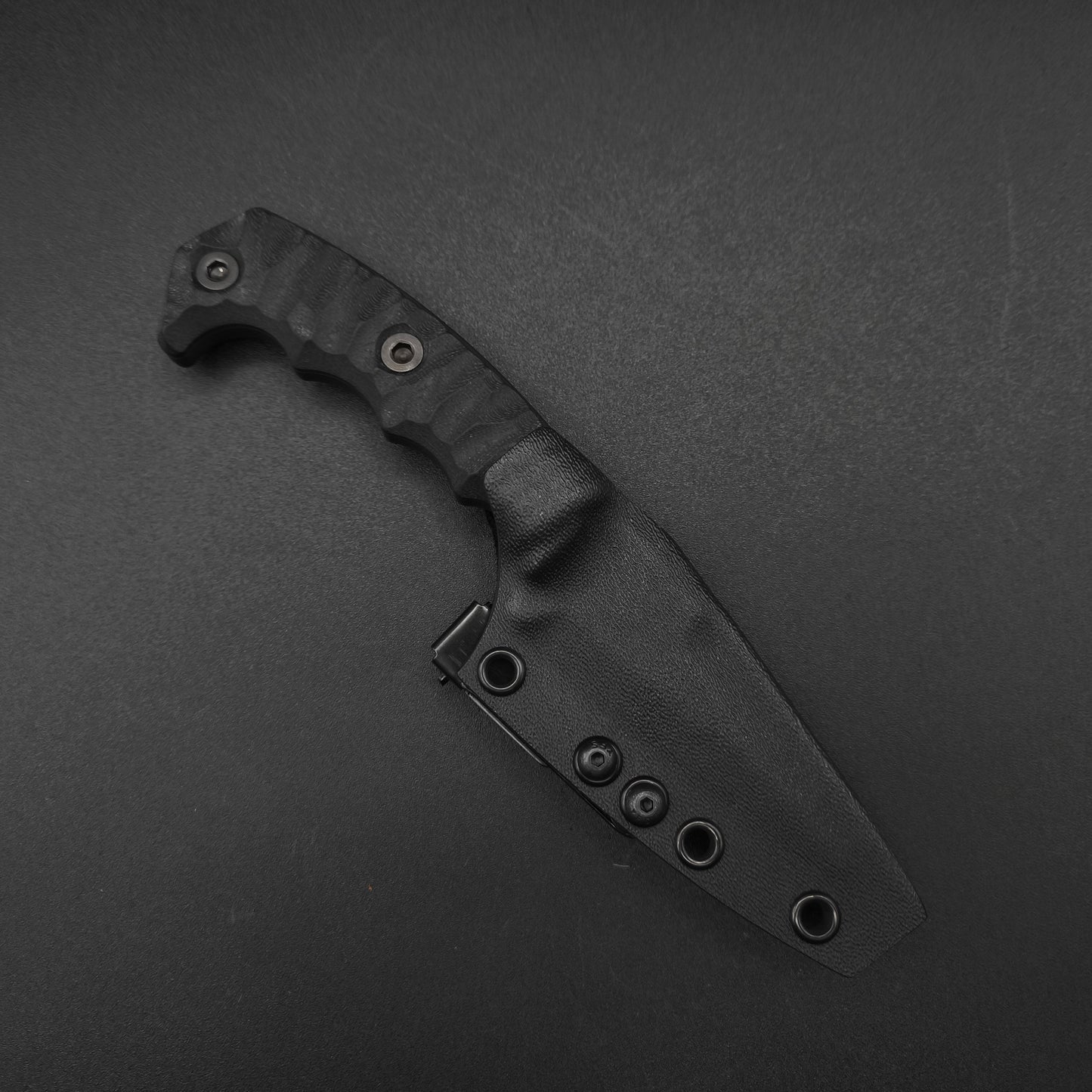 Half Face Blades HUMINT 3" Black G10 3