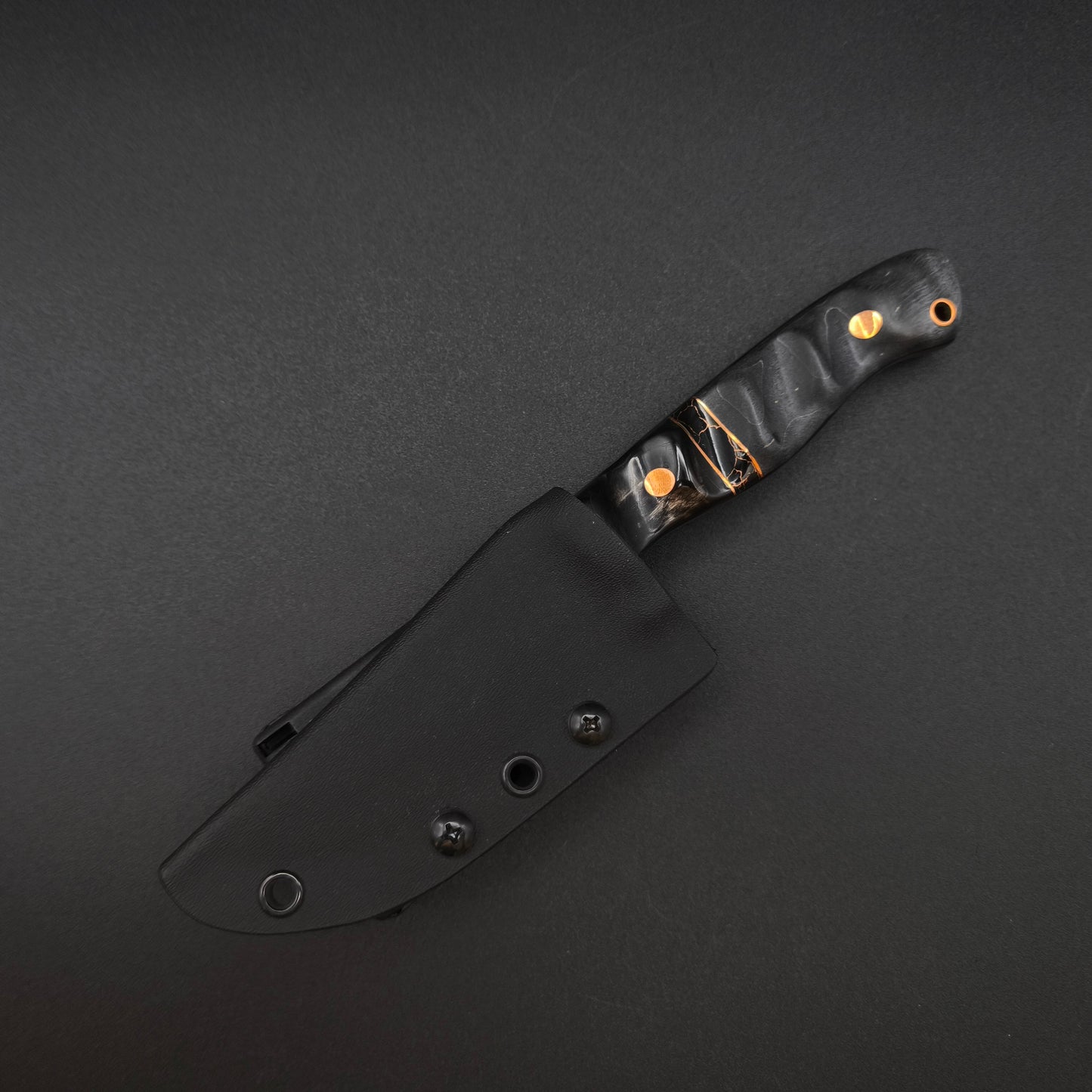 Sea Sick Blades Fieldcraft Damascus, Buffalo Horn, Curly Maple 5
