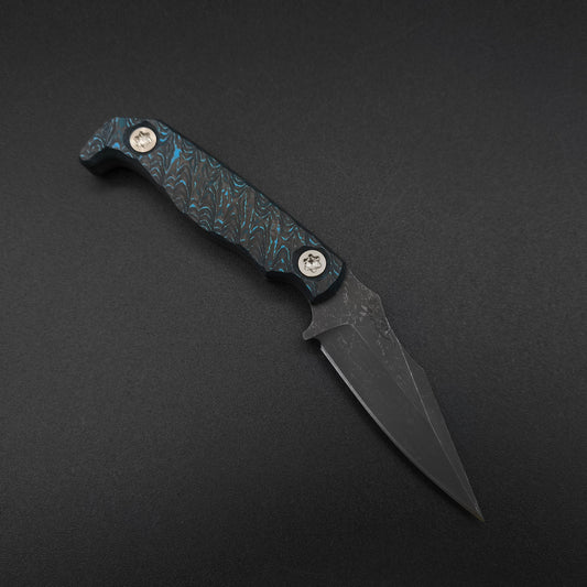 Half Face Blades Custom EDC Artic Storm Carbon Fiber 1