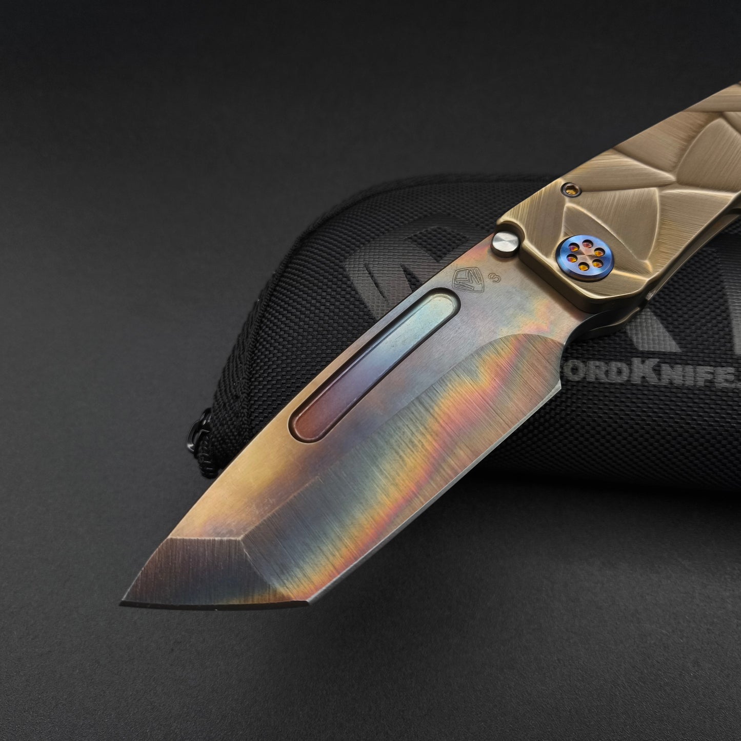 Medford Marauder, Full Size, Vulcan Tanto, Bronze Stained Glass 3