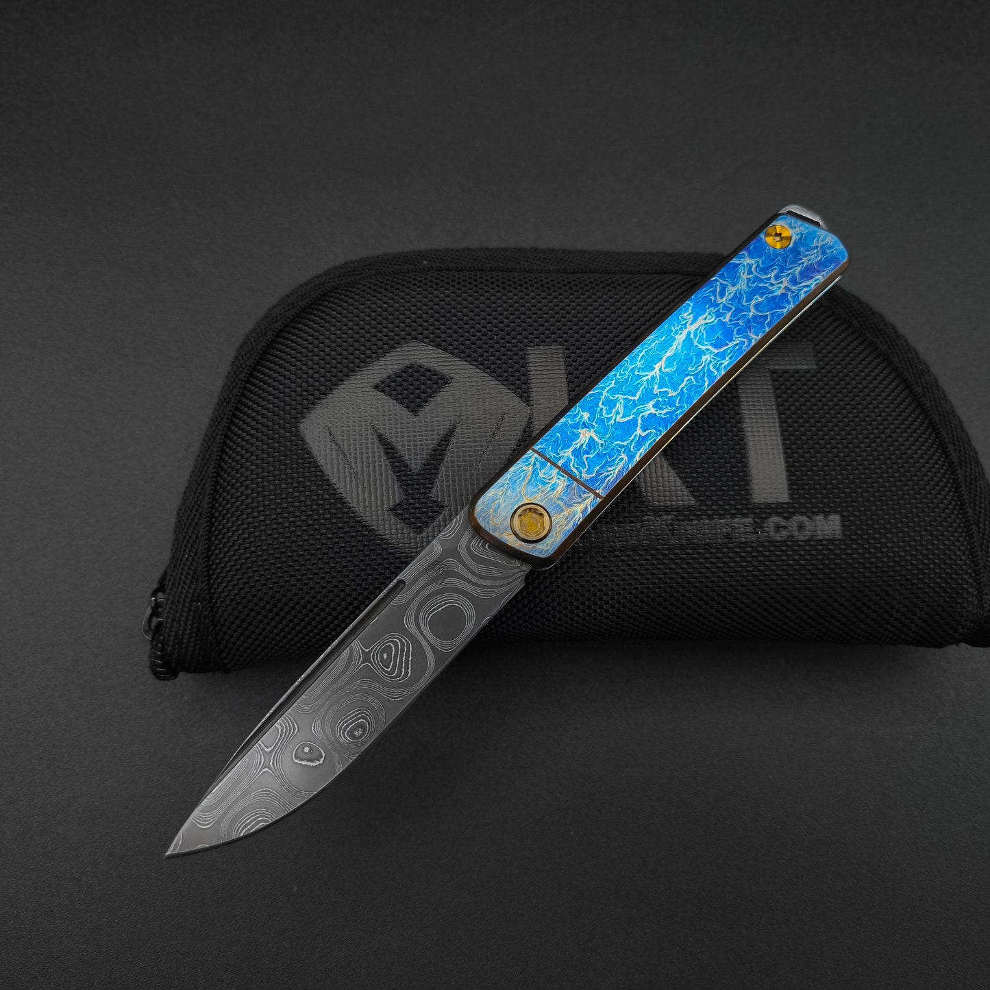 Medford Gentleman Jack Chad Nichols Damascus, Flamed 1