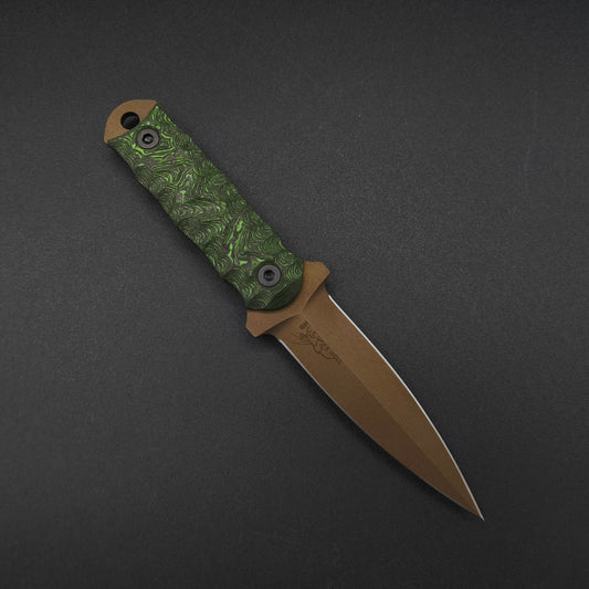 Half Face Blades Combat Dagger Jungle Wear Carbon, Midnight Bronze 1