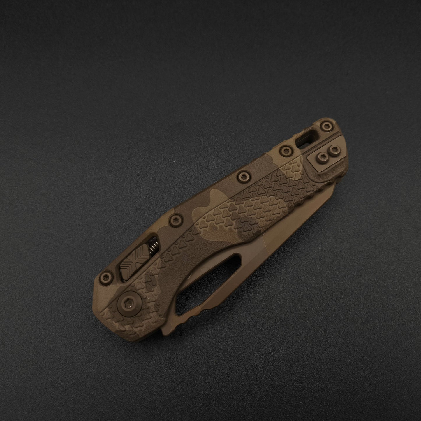 Microtech MSI S/E Tri-Grip Polymer Chocolate Camo 3