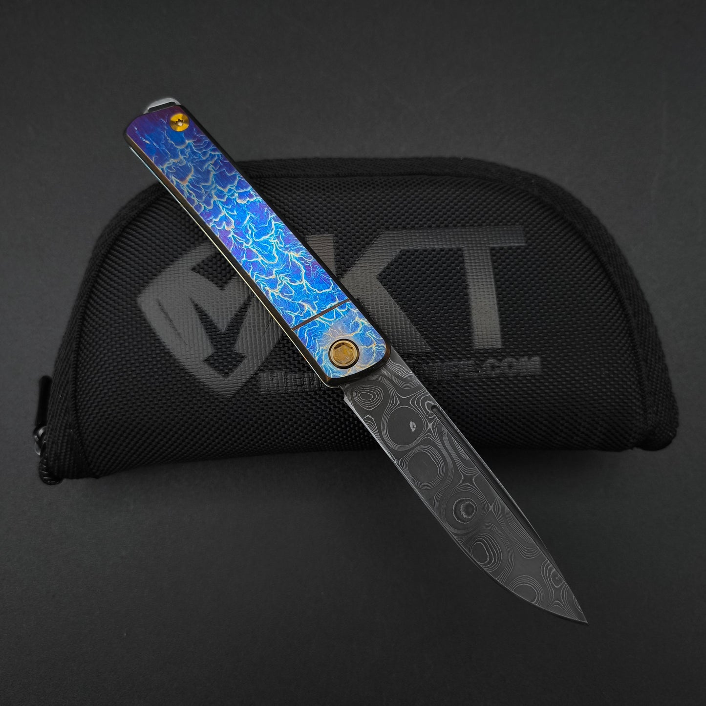 Medford Gentleman Jack Chad Nichols Damascus, Flamed 2
