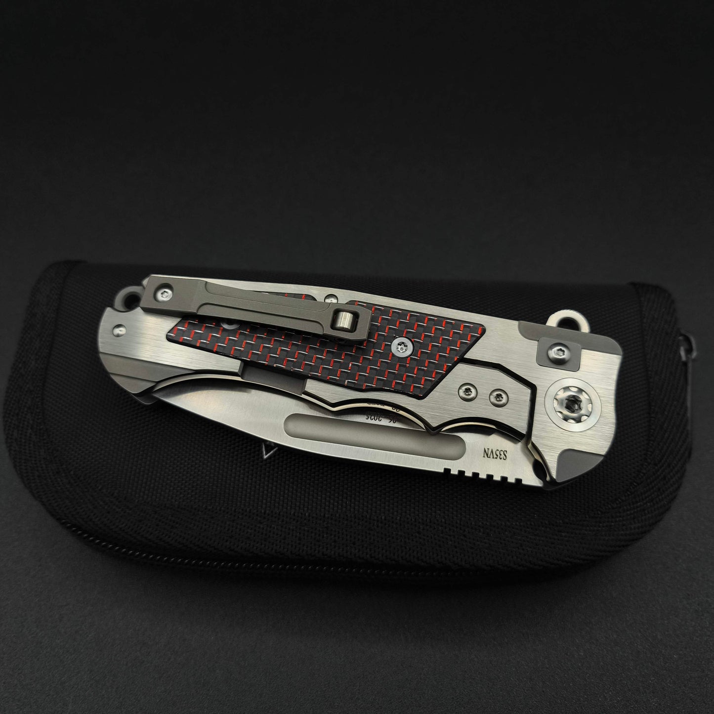 ADV Ratel Satin, Black and Red Carbon Fiber 4