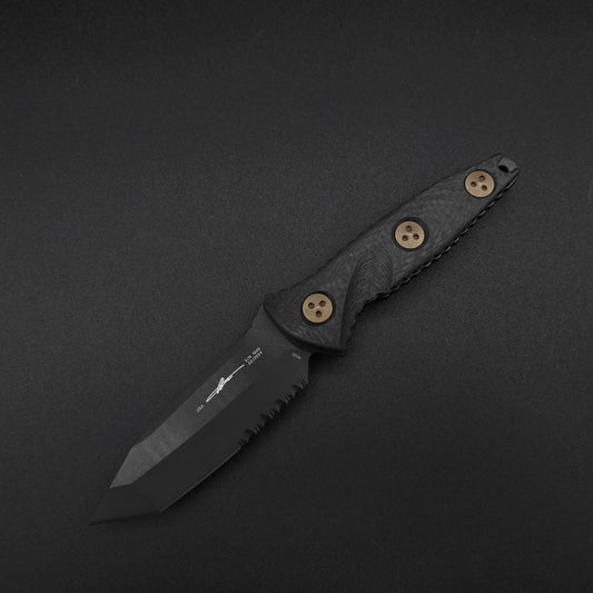 Microtech Knives Socom Alpha Mini T/E PS Black DLC CF 1