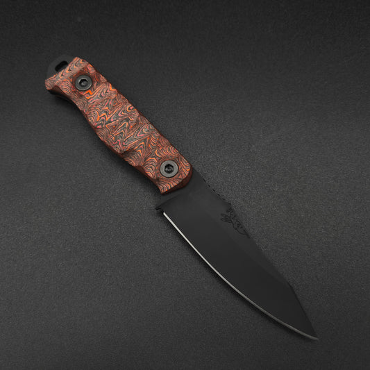 Half Face Blades Field Knife Jr Mars Valley Carbon, Armor Black Cerakote 1