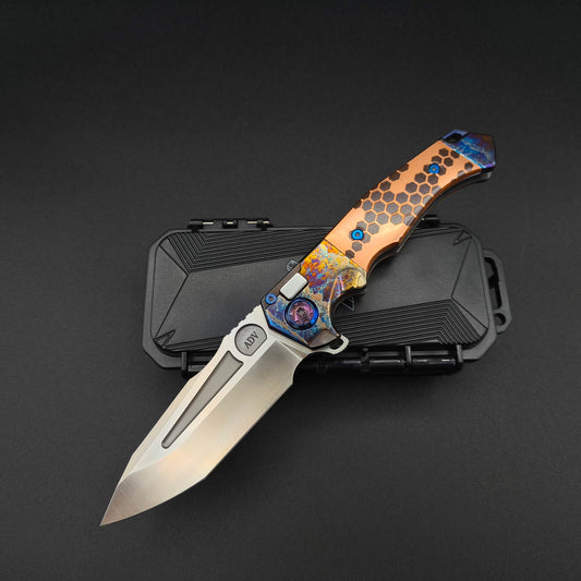 ADV Ronin Acid Rain Titan, Copper Inlays, Satin Blade 1