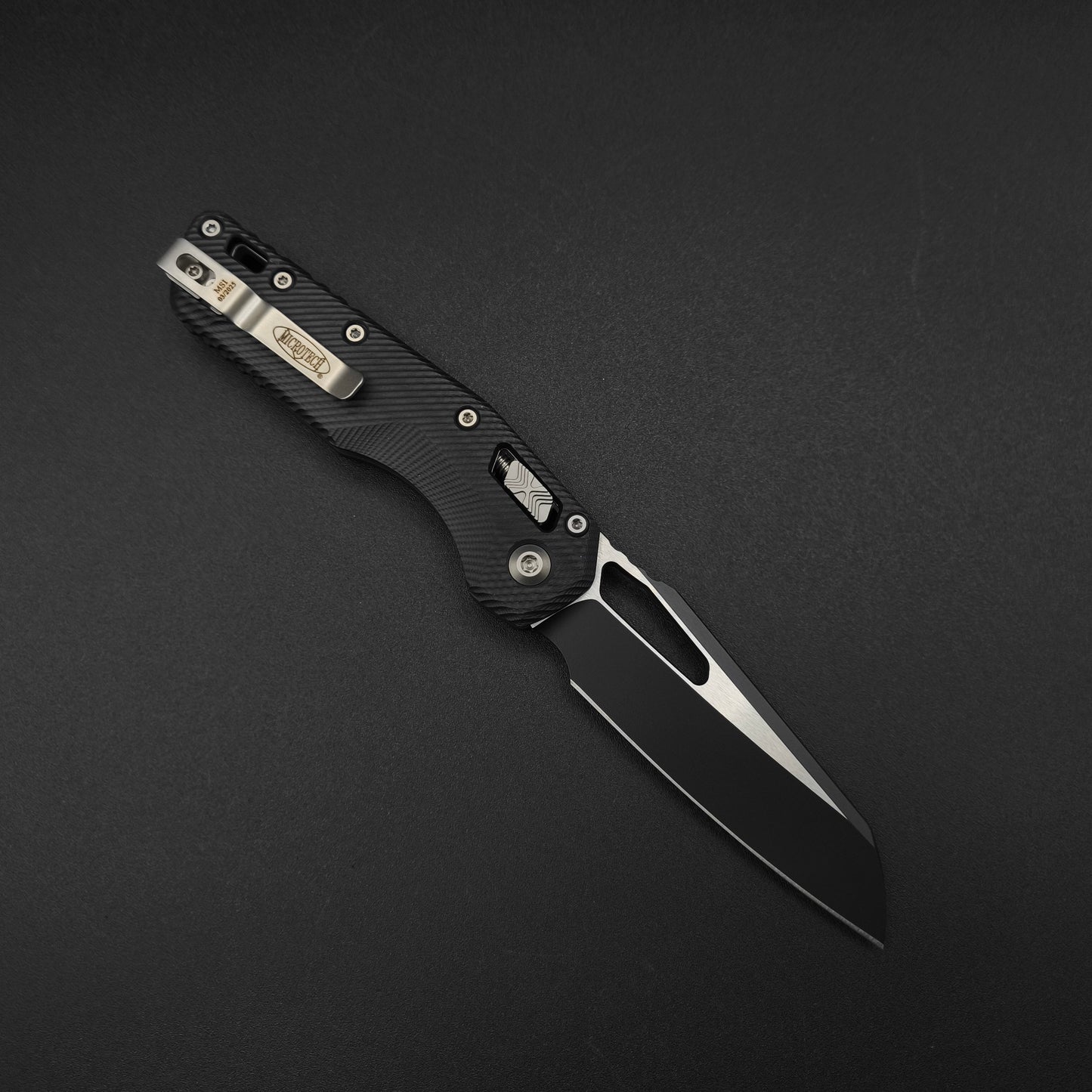 Microtech MSI S/E Ram-Lok fluted G10 Black Two-Tone 2