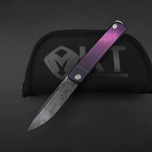 Medford Gentleman Jack Chad Nichols Damascus, Violet and Silver 1
