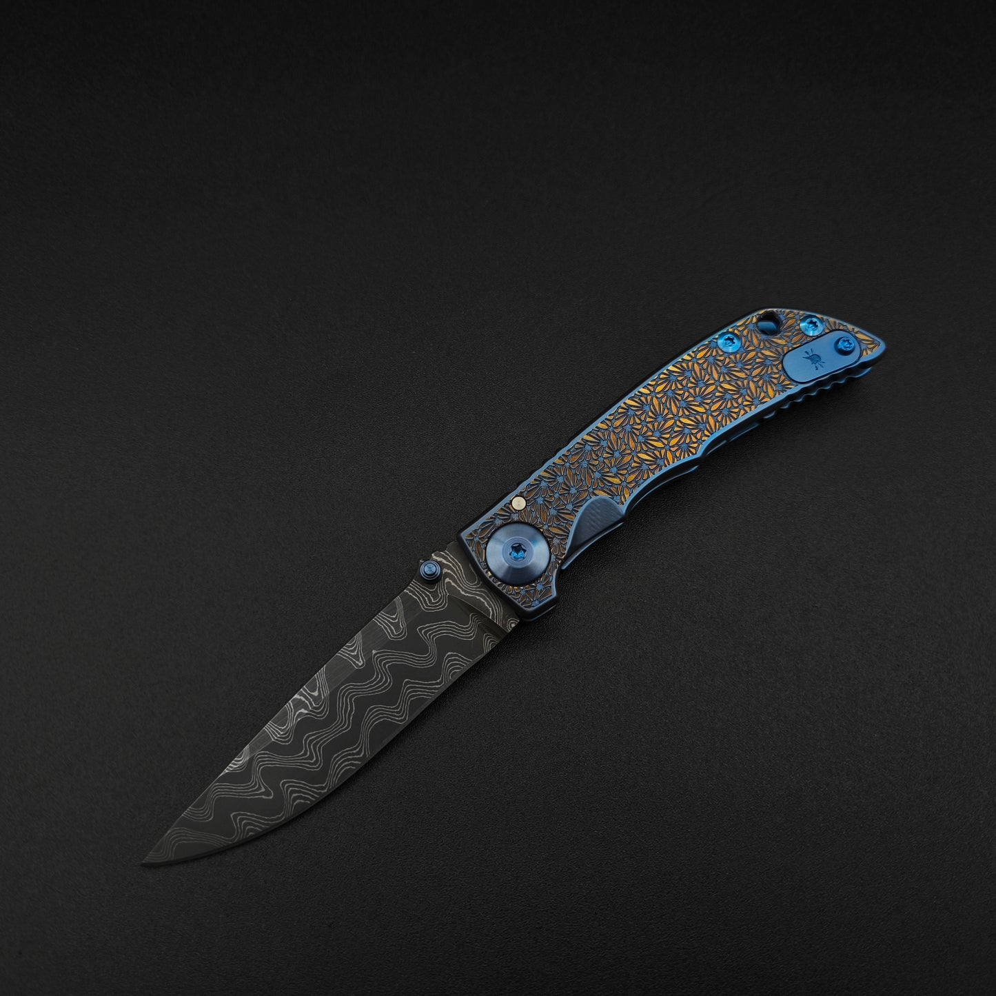 Spartan Blades Harsey Folder SHF 3.25 SF10 Custom Chad Nichols Damascus Regal 1