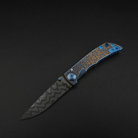 Spartan Blades Harsey Folder SHF 3.25 SF10 Custom Chad Nichols Damascus Regal 1
