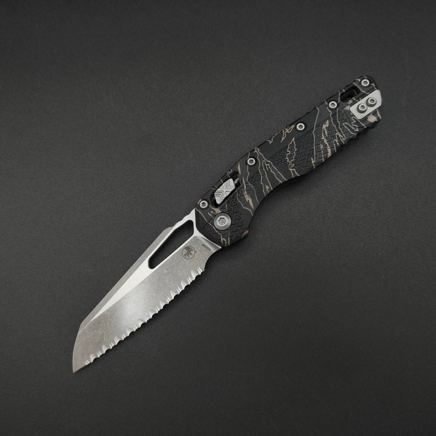 Microtech MSI S/E Tri-Grip Polymer Tiger Stipe Camo Apocalyptic FS 1