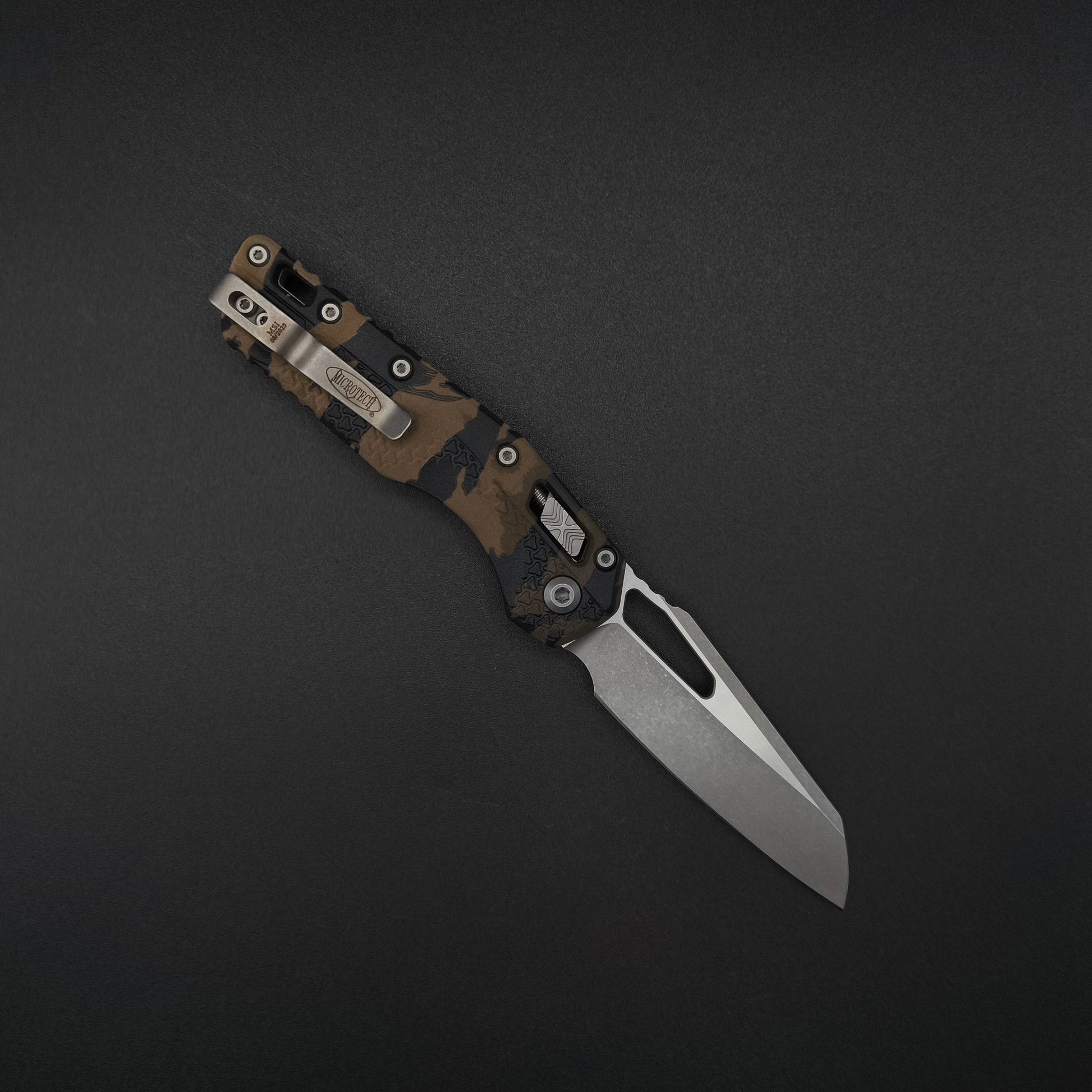 Microtech MSI S/E Tri-Grip Polymer Tiger Camo Apocalyptic 2