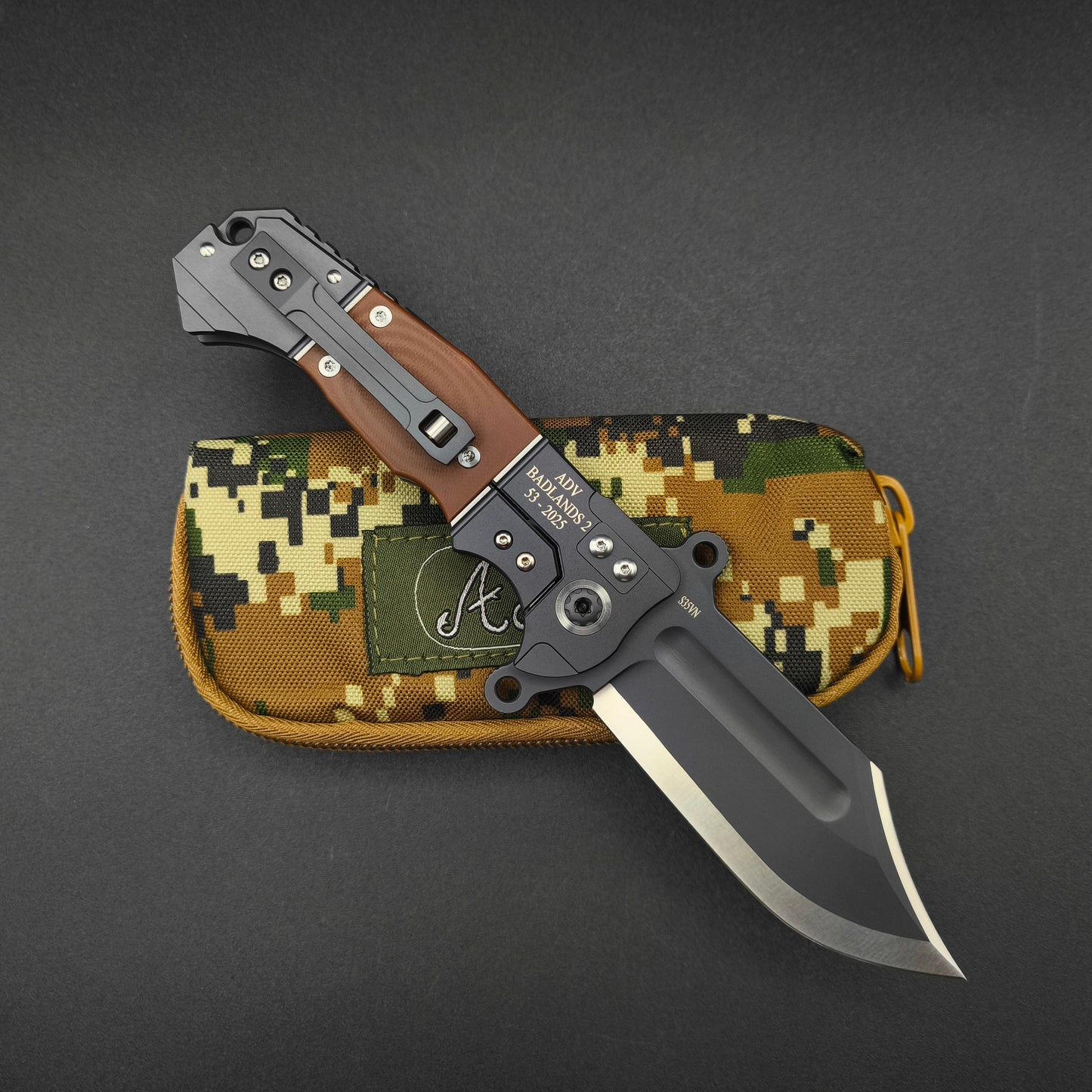 ADV Badlands Bowie Kalgard Brown G10