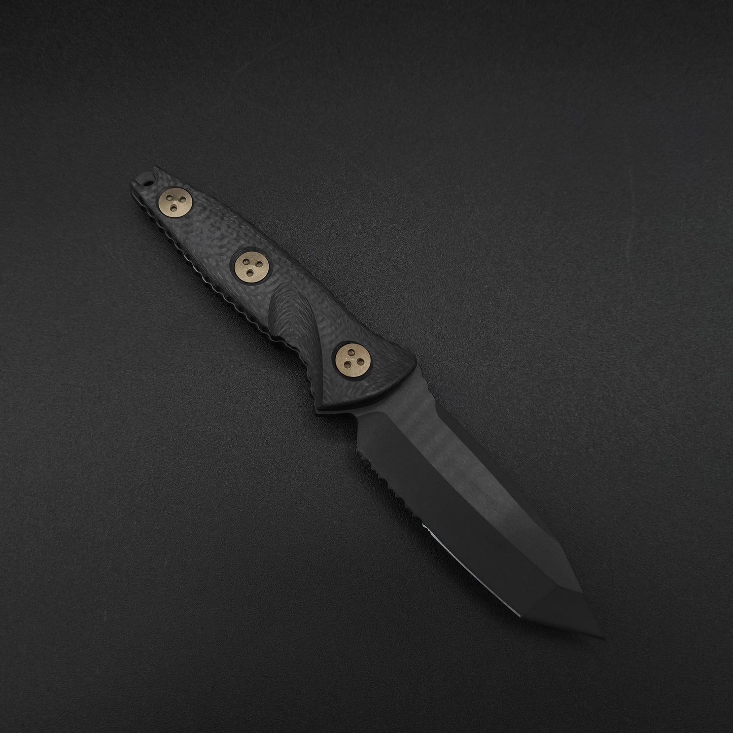 Microtech Knives Socom Alpha Mini T/E PS Black DLC CF 2