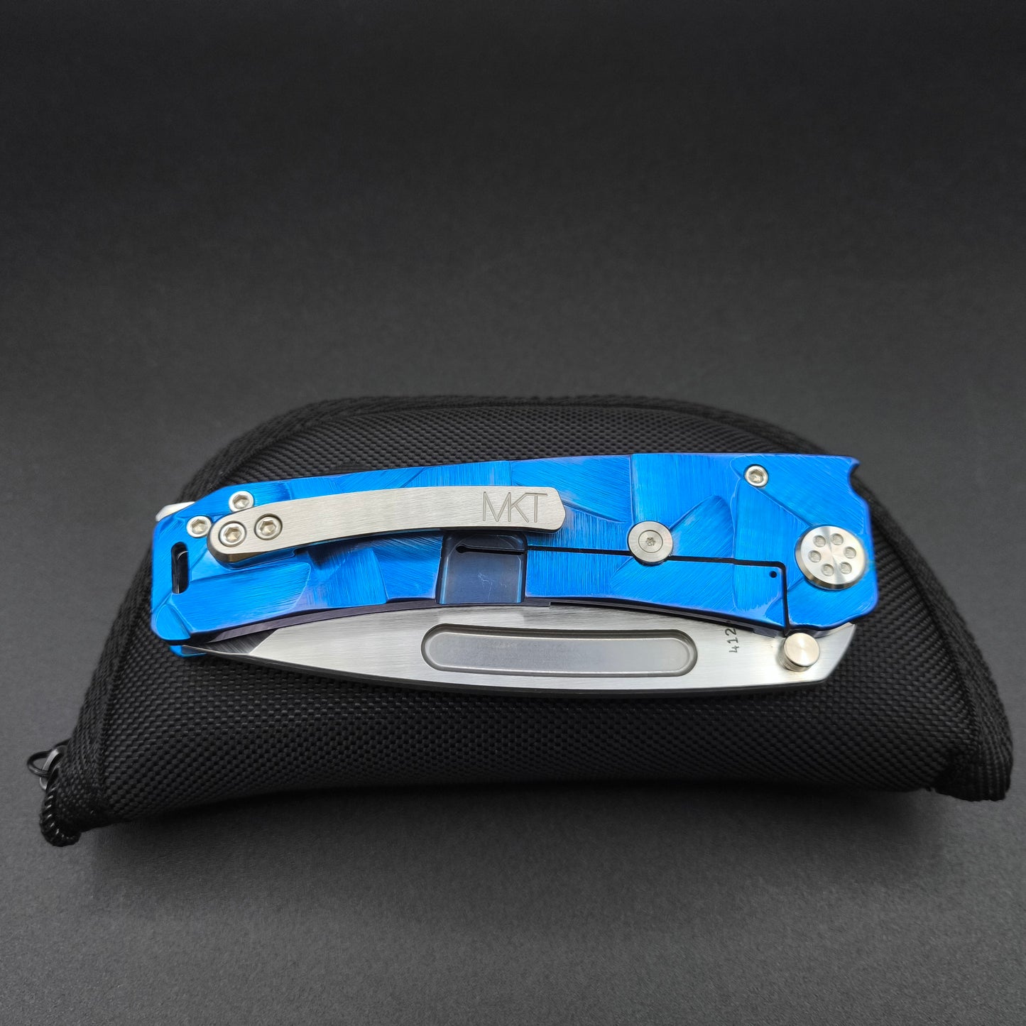 Medford Marauder H, Satin Tanto, Blue Stained Glass 4