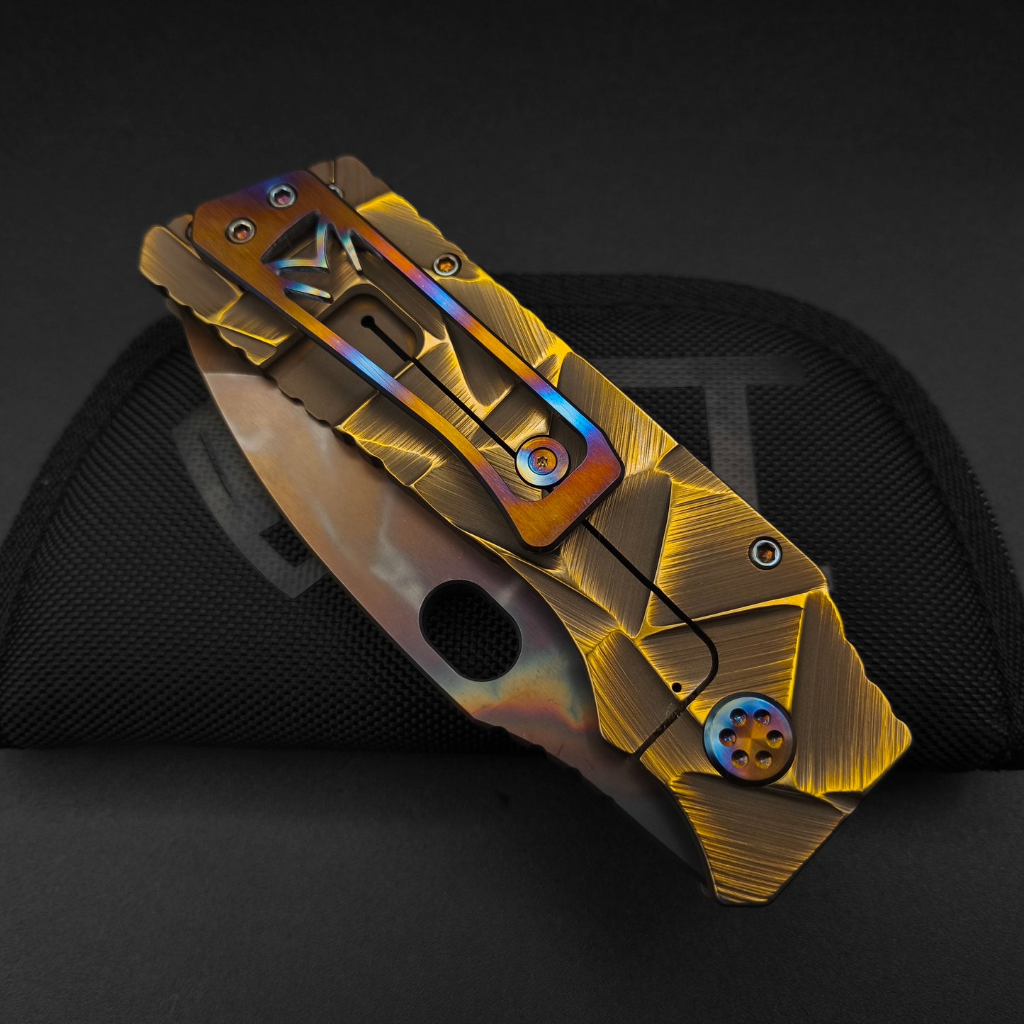 Medford Fat Daddy Vulcan, Brushed Bronze Stained Glass 4