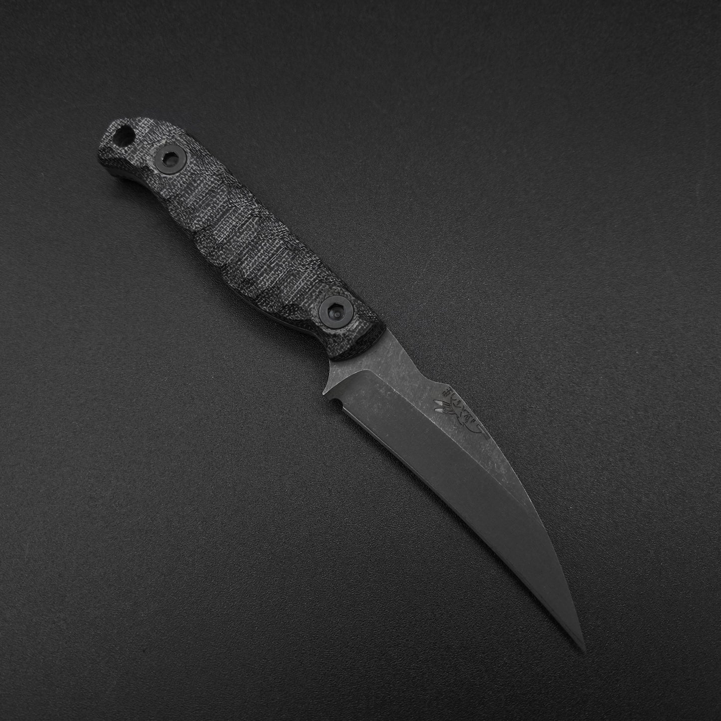 Half Face Blades Gula Gula Black canvas micarta, stonewashed 1