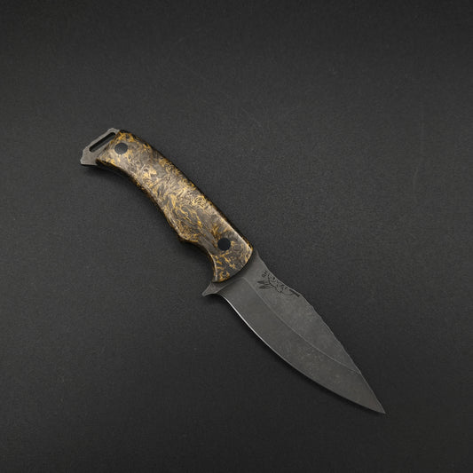 Half Face Blades Ishi Dark Matter Gold Marbled Carbon Fiber 1