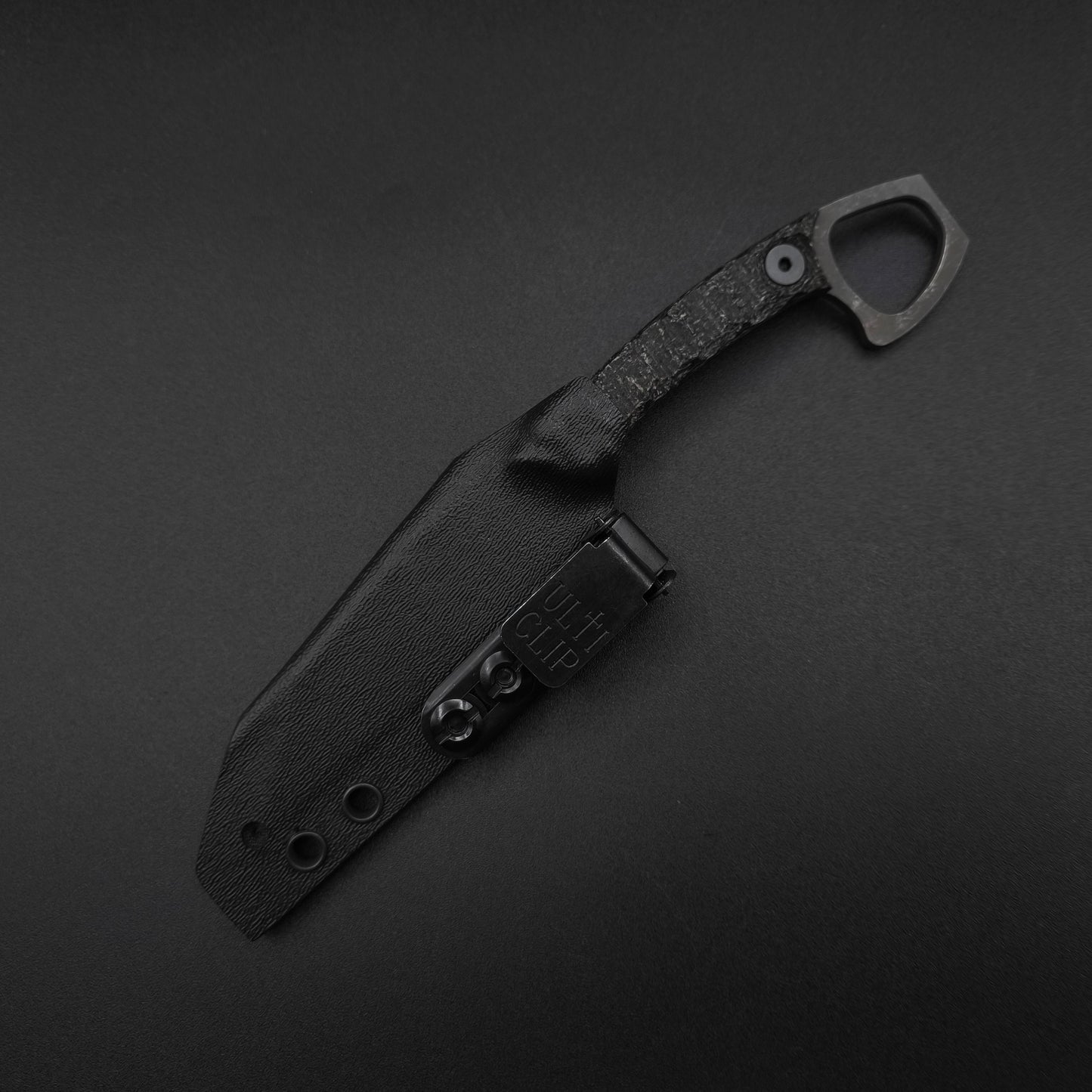 Half Face Blades SHPOS Black Burlap Micarta, stonewashed 4