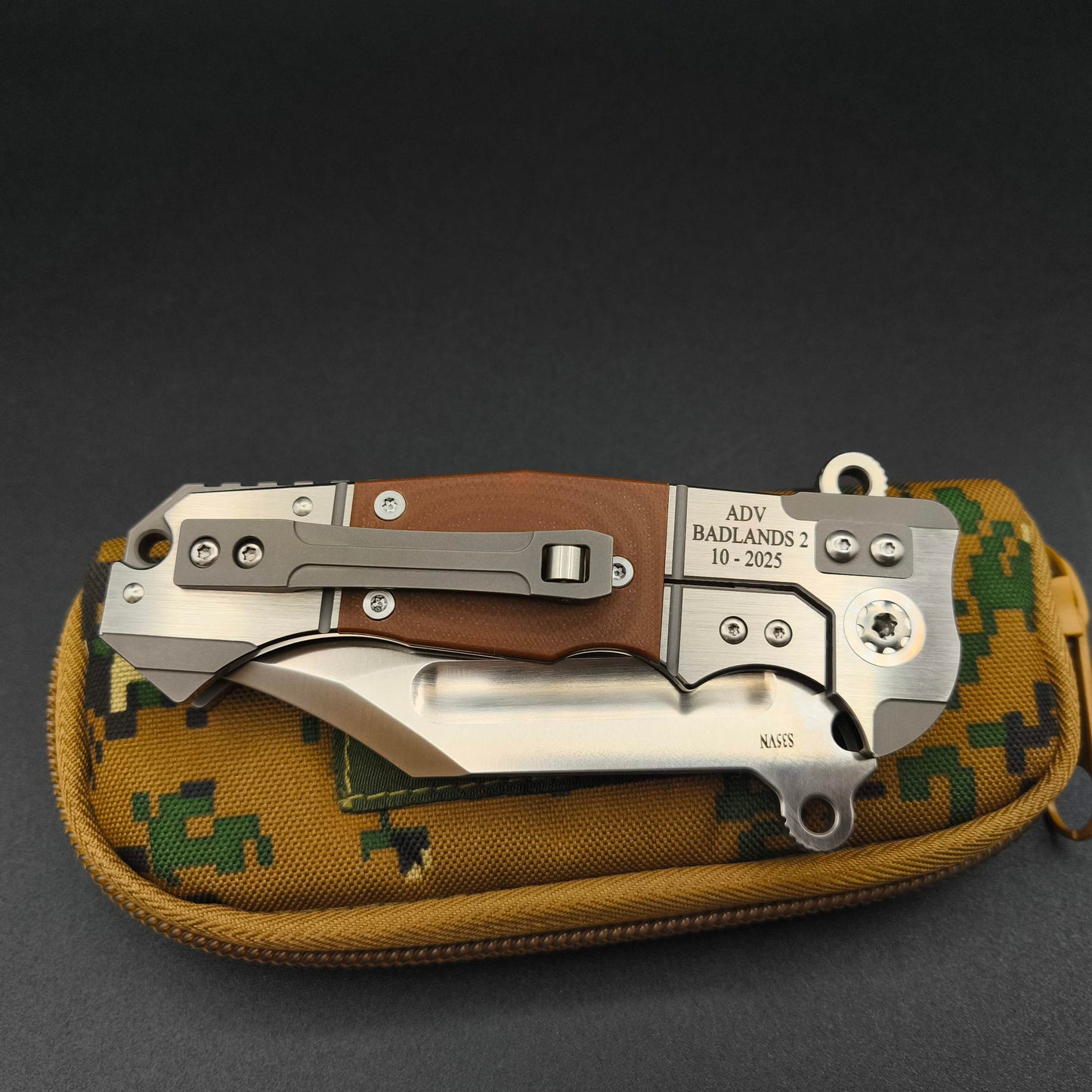 ADV Badlands Bowie Brown G10 4