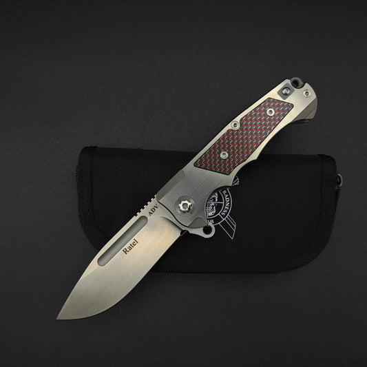 ADV Ratel Satin, Black and Red Carbon Fiber 1