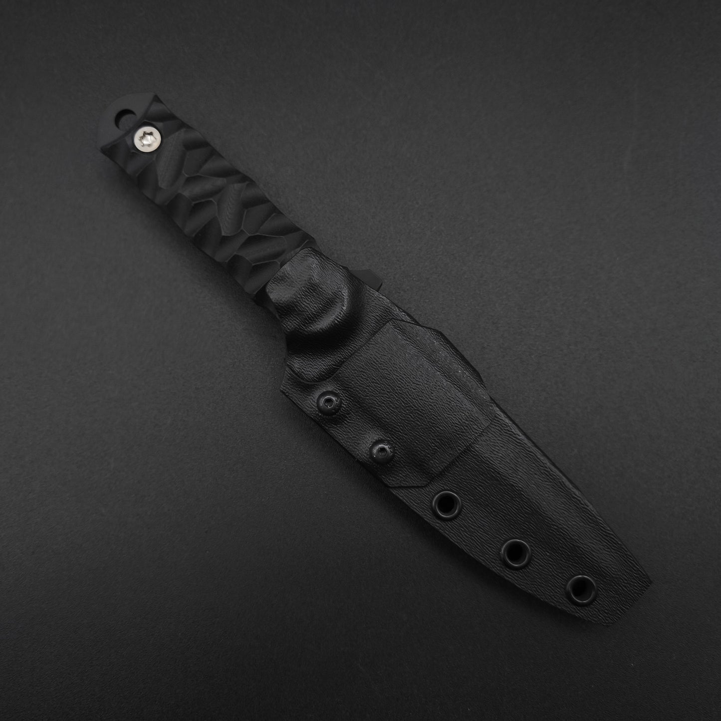 Half Face Blades Combat Dagger Black G10, Armor Black 3