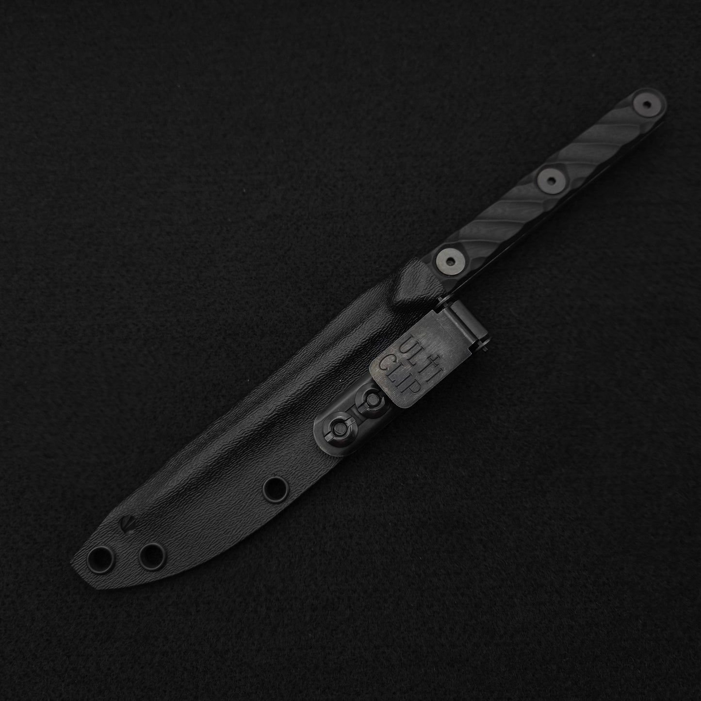 Half Face Blades OSS Spike, Black G10, stonewashed