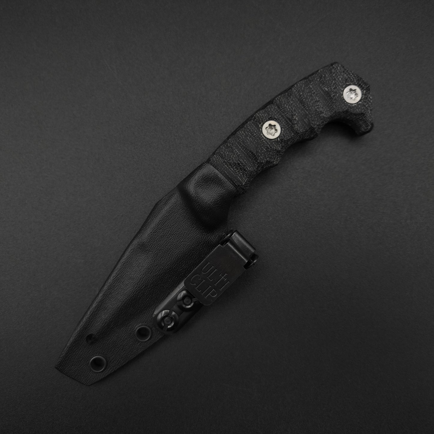 Half Face Blades HUMINT 3" Black Canvas Micarta, Midnight Bronze 4