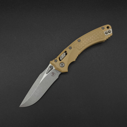 Microtech Amphibian S/E Ram-Lok Apocalyptic Tan G10 Frag