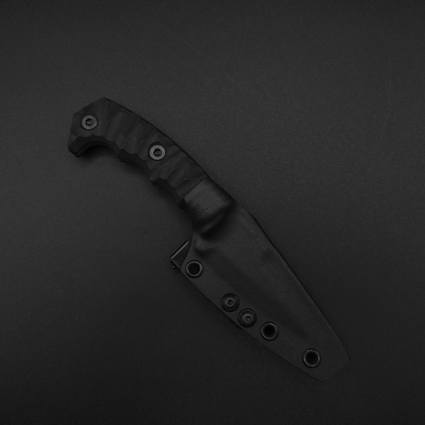 Half Face Blades HUMINT 3" Black G10 stonewashed 3