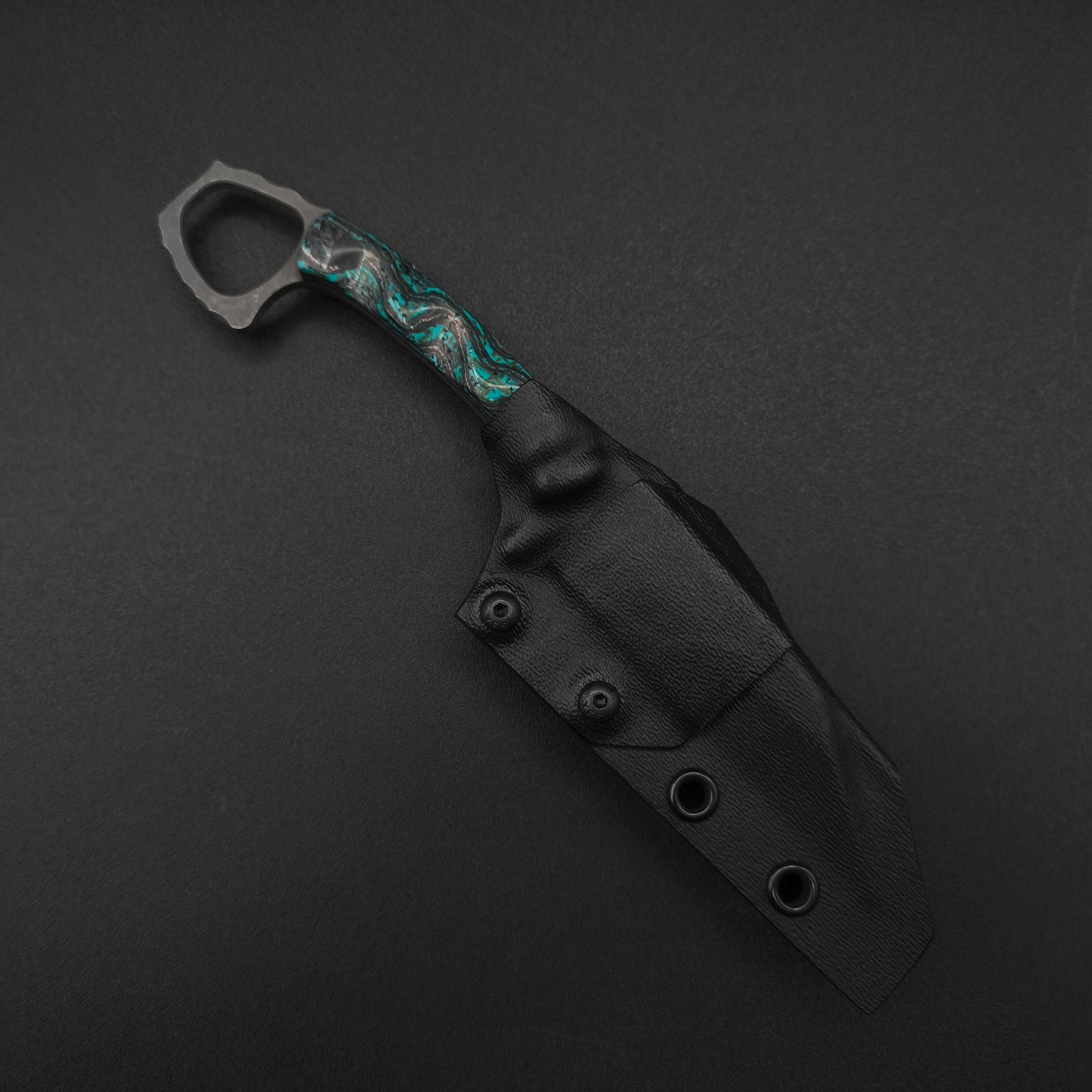 Half Face Blades SHPOS Carbon, Copper Mesh, Rubber, Micarta 4