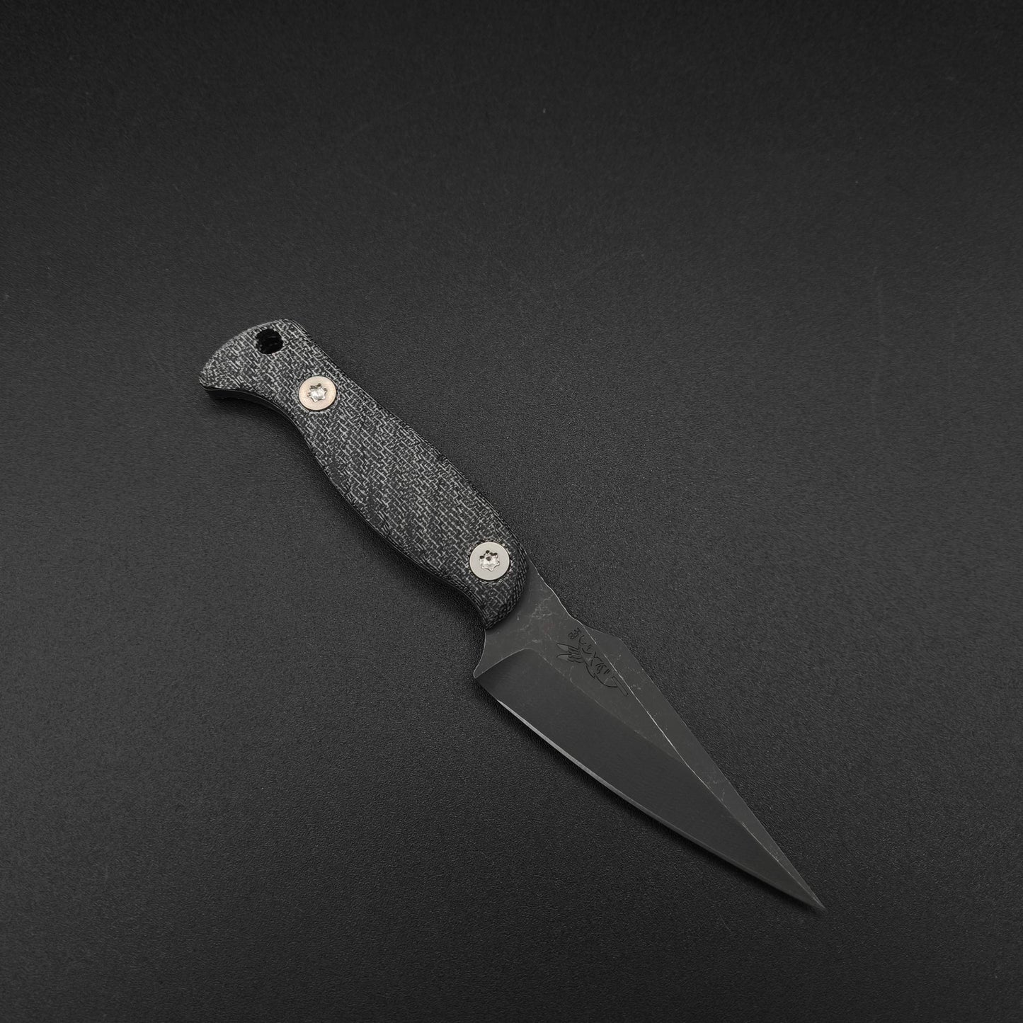 Half Face Blades Gulo Gulo, Black Canvas Micarta 1