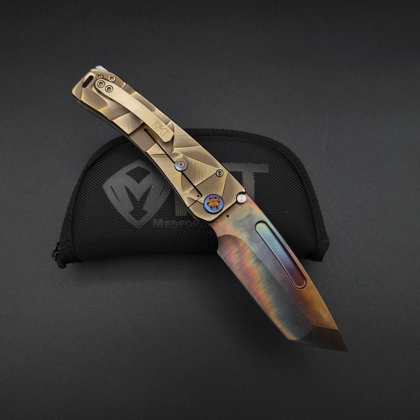 Medford Marauder, Full Size, Vulcan Tanto, Bronze Stained Glass 2