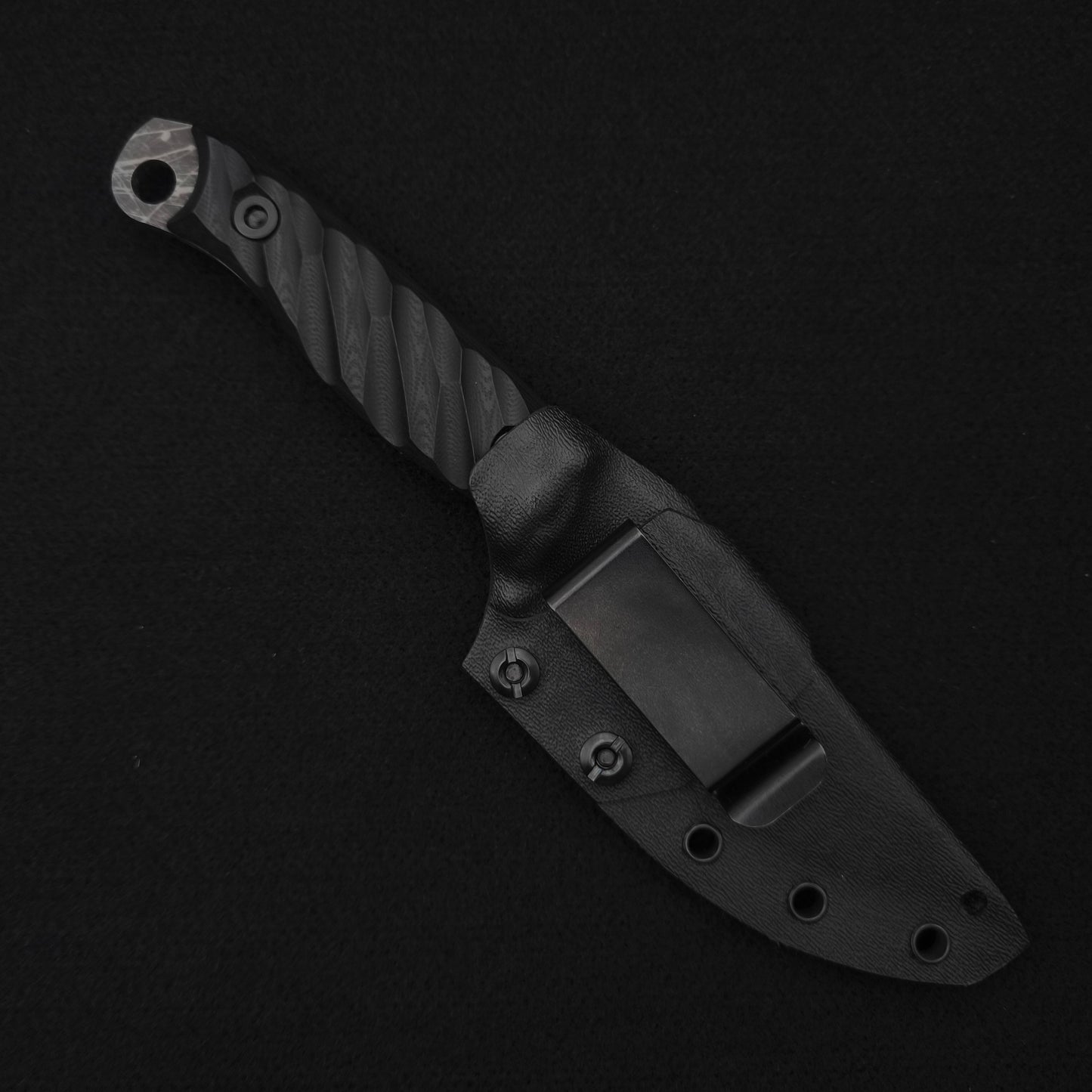Half Face Blades Crow Jr Black G10, Acid Splash