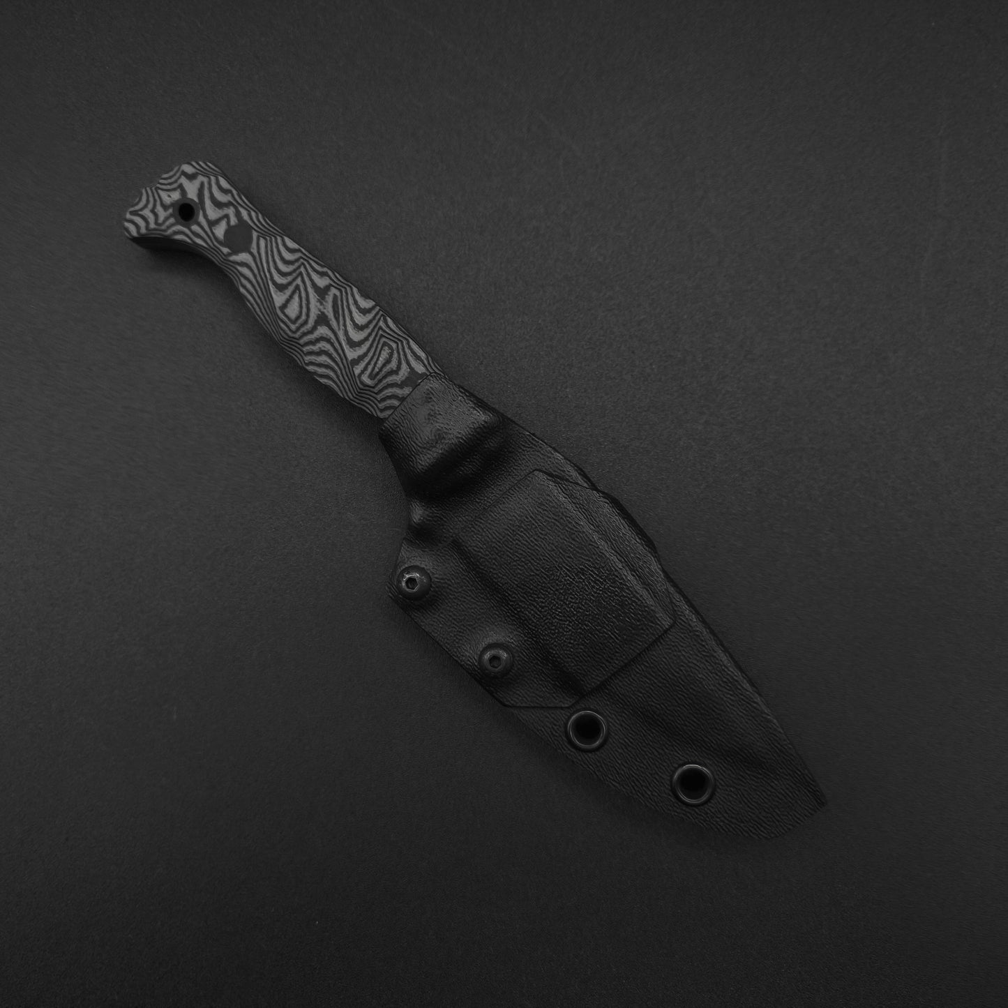 Half Face Blades Extremis MK1 Black and Charcoal layered G10 3