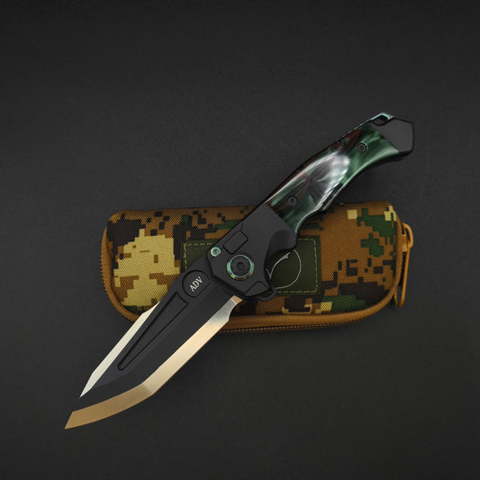 ADV Ronin Kalgard Titan Zombie Green Kirinite, Anodized Hardware 1