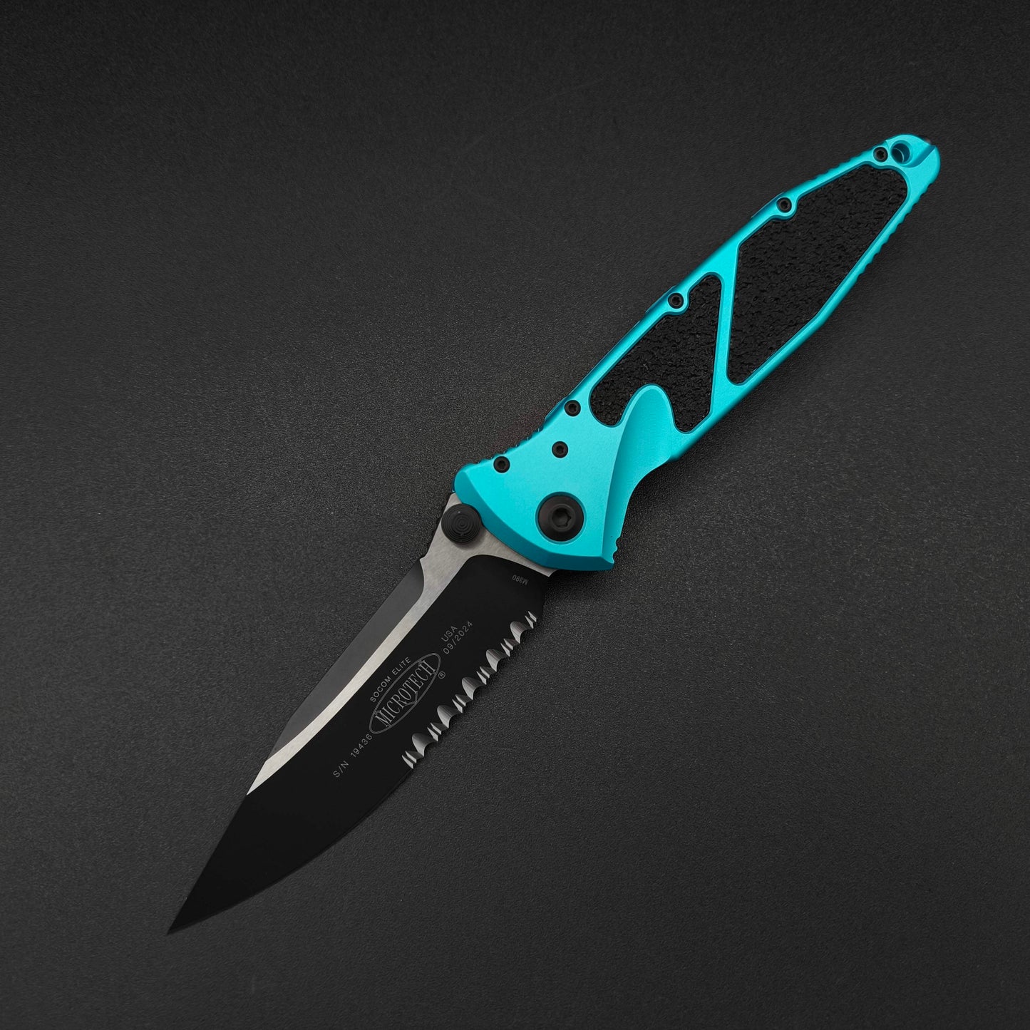 Microtech Knives Socom Elite S/E Turquoise PS two-tone 1