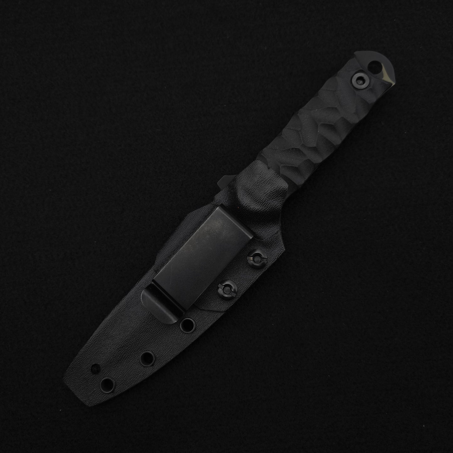 Half Face Blades Combat Dagger Black G10, Tiger Stripe Camo Cerakote 4